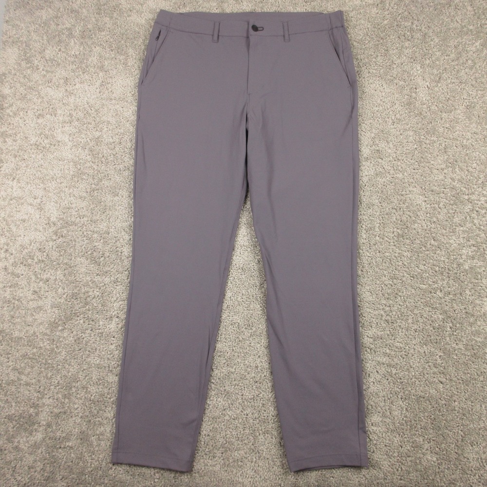 Public Rec Pants Mens 33x32 Gray Dealmaker 5 Pocket Chinos Stretch Golf Office